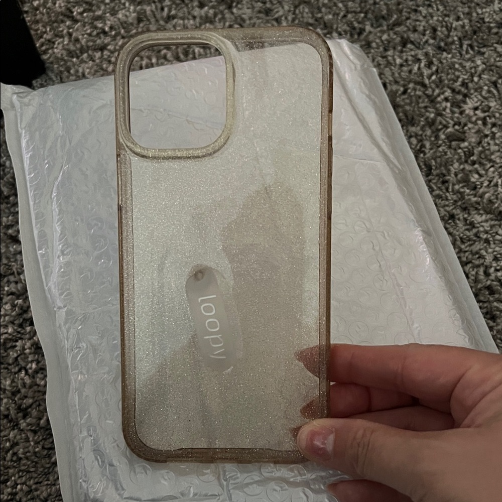 Loopy Case Sparkling Clear Phone Cover 13 pro max